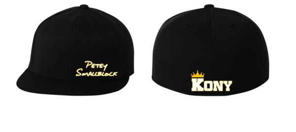 King Of NY(KONY) Black Flat Rim Hat