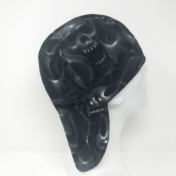 Flaming Skulls [Long Bill-5 inches]