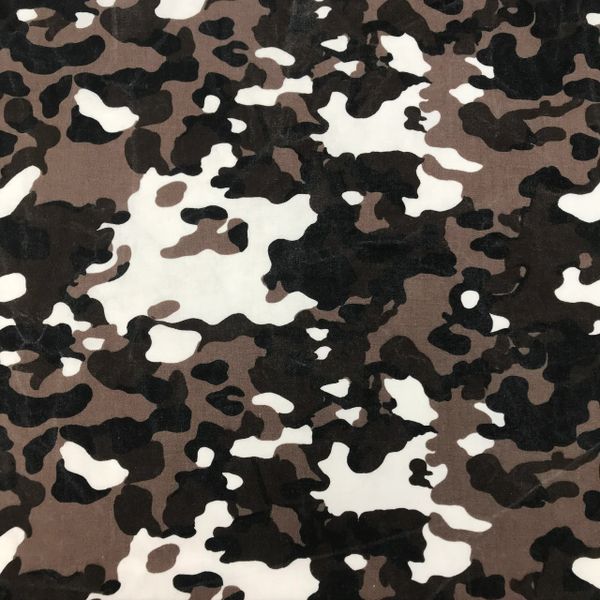 Dark-Brown Camouflage Bandana