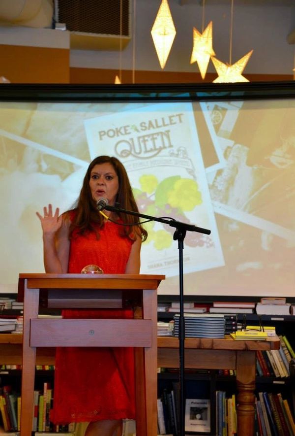 Parnassus Books, Book launch of Shana Thornton's Poke Sallet Queen & the Family Medicine Wheel 2015.