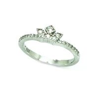 925 sterling silver micro cz crown band ring-11cz101-wh