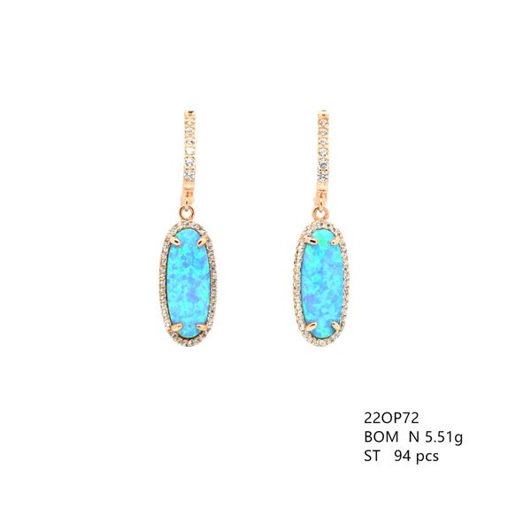 22OP72 STERLING SILVER MICRO OPAL EARRINGS