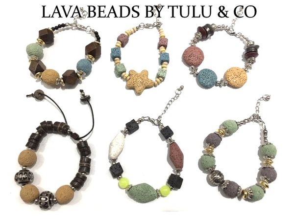 Lava Beads Bracelets