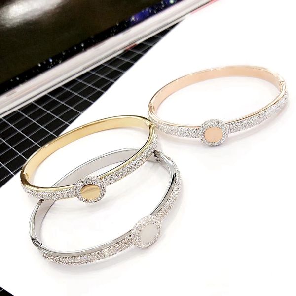 Stainless Steel Crystal Coin Bangle . ssb50352