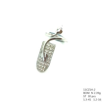 Nail Rings,Sterling Silver, Adjustable, Leaf Design , nail ring, 11cz14-2