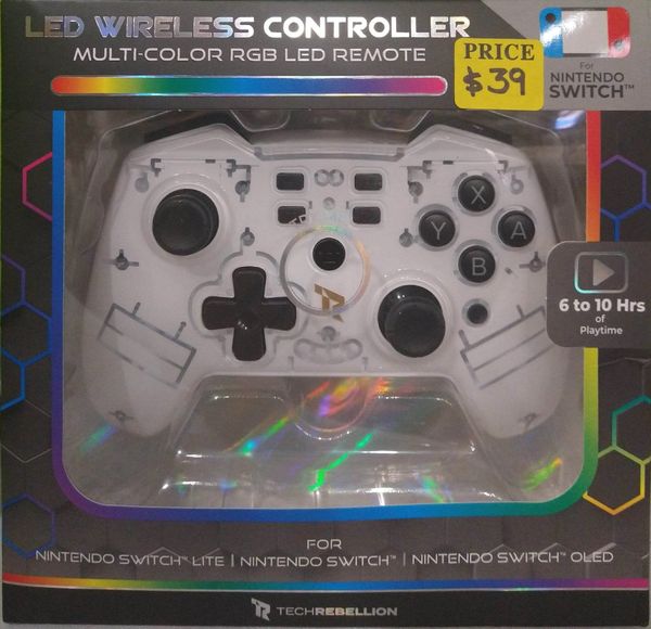 Tech Rebellion Wireless LED Light Nintendo Switch Controller