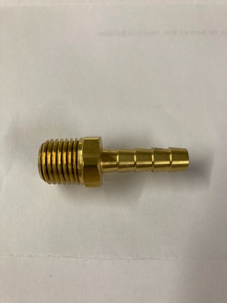 FITTING, .375 BARB .25 NPT, NYLON 04-552-00 (**REPLACED WITH BRASS)