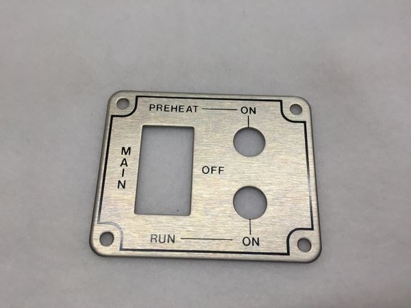 PLATE, SWITCH, PREHEAT, DV12 06-483-01