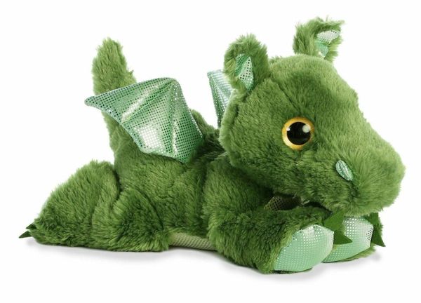 Roar Green Dragon Sparkle 12 Cuddly Soft Plush Toy - sonic roar roblox