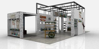 custom designed trade show stands and displays