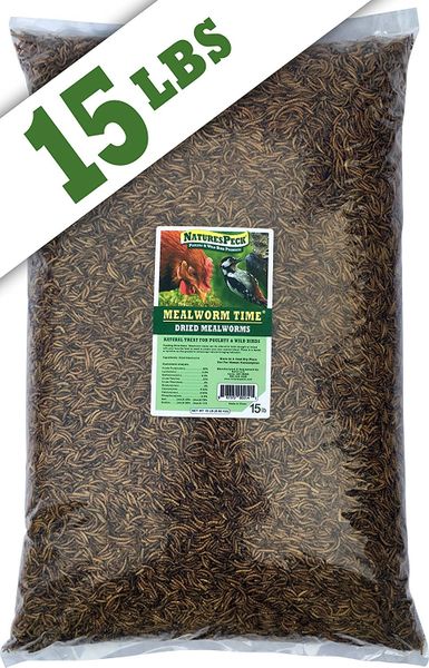 Mealworm Time® Dried Mealworms 15 lbs.