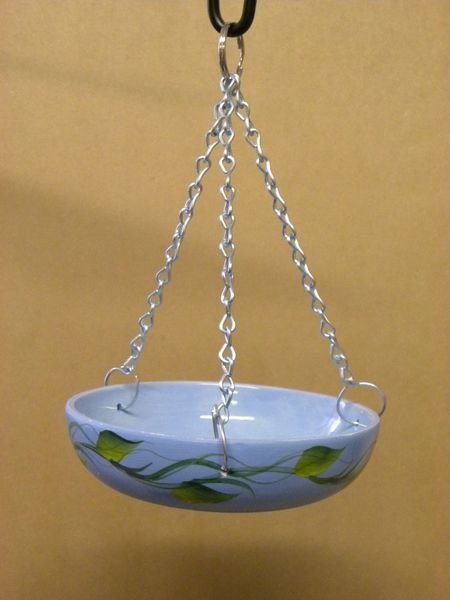 Glazed ceramic Dish feeder for wild birds