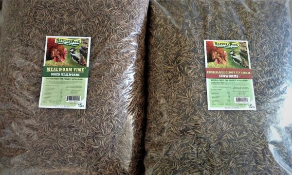 Worm Combo (15 lbs. Mealworms & 15 lbs. Black Soldier fly larvae