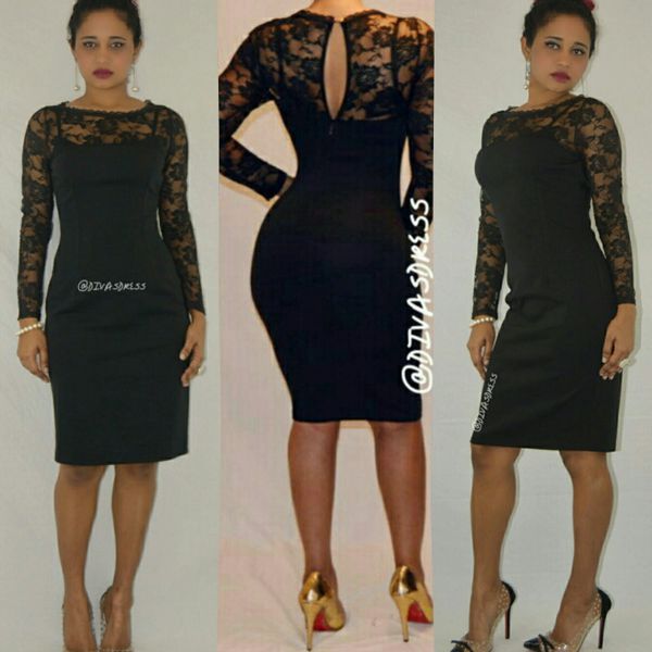 sexy black lace pencil dress | Women's Clothing Online