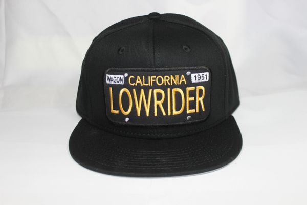 California LowRider license plate hat