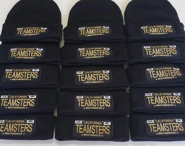 Teamsters Old School license plate style beanie