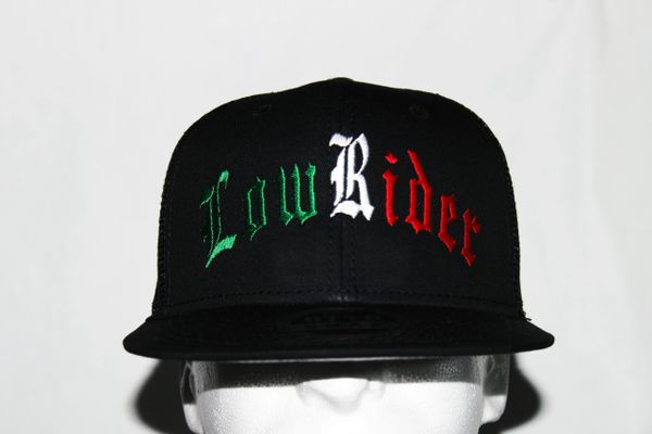 LowRider hat in green white and red