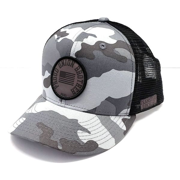 Proud Union Brother camo trucker hat