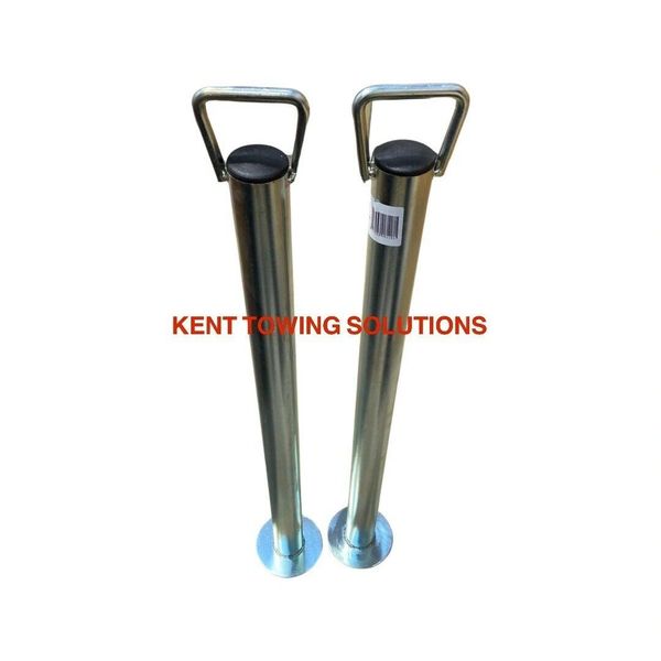 x2 TWO New Maypole Trailer Prop Stands with Handle 700mm x 48mm MP 8118