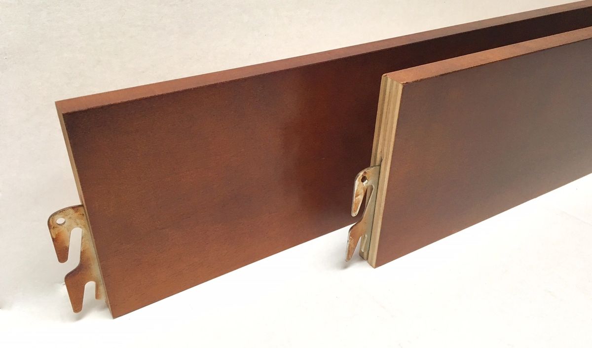 Wood Bed Rails – Pecan Finish – Hook-on – Twin, Full, Queen, King, Cal King