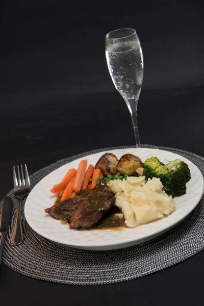 ROAST LAMB DINNER STD SIZE WITH MINT GRAVY | Mobile Meals Warrington