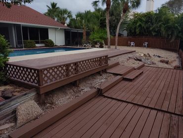 Deck staining and wood repairs.  
Siesta key 