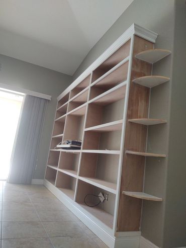 Custom built bookshelf siesta key .