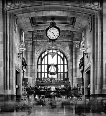 black and white photography,  photography for sale, union station KC, Gerald Hill Photography, train