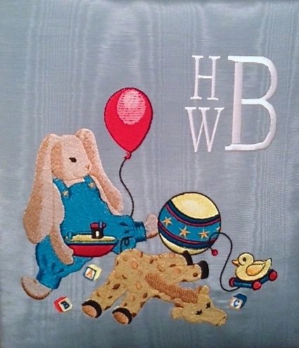 Baby Memory Book w/ Embroidered Toys