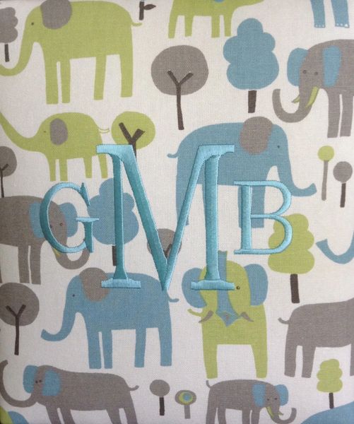 Baby Memory Book with Multi-Elephant Print