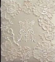 Ivory Lace Picture Frame Add on for Full size Albums