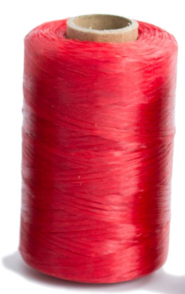 1 Spool 70 Lb Sinew Red Artificial Craft Thread 20 Yd Bobbin Poly