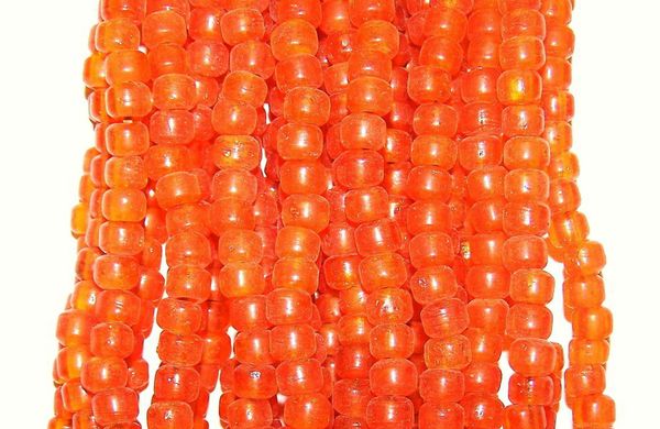 Crow Beads - Translucent Orange