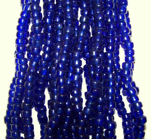 Crow Beads - Translucent Dark Blue