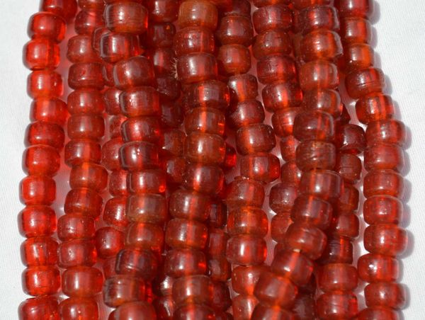 Crow Beads - Translucent Red
