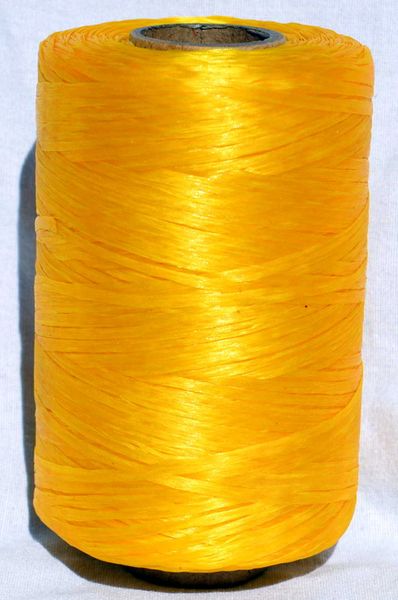 1 Single Spool Yellow Sinew Waxed Beading Craft Poly Thread