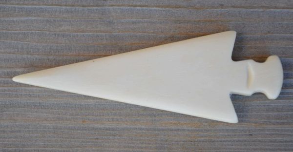 Handmade Real Bone Arrowhead Pendant