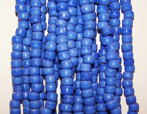 7mm Crow Bead #123 Navy Blue- 50pc. - Capital City Beads