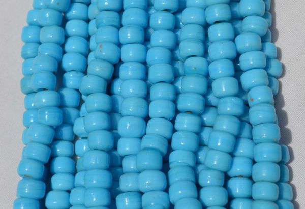 Crow Beads - Opaque Turquoise-Blue