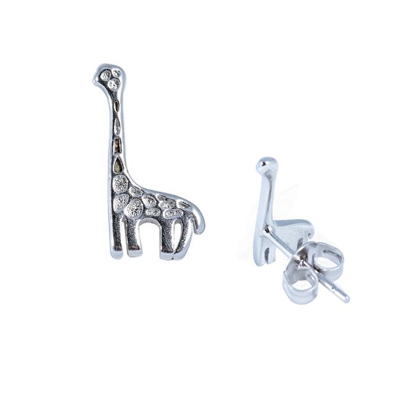 W&Co® 925 Sterling Silver Giraffe Stud Earrings 12 mm