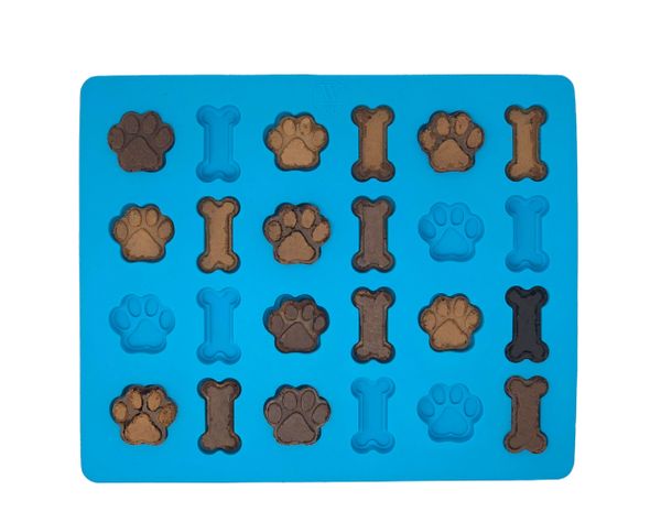 Win&Co Dinosaur Ice Trays Chocolate Molds and Food Grade Pure Silicone Set  of 2 Molds