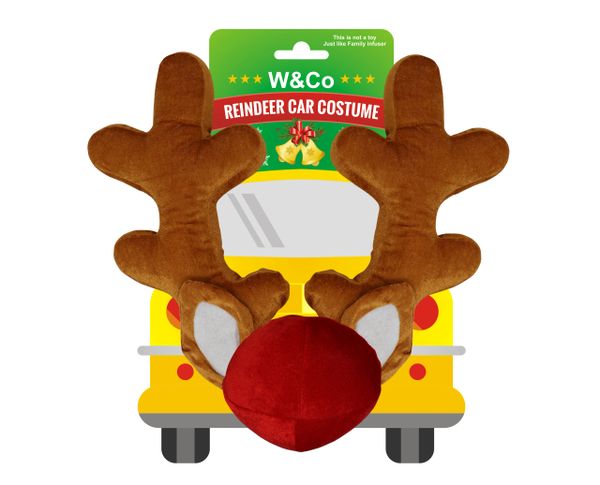 Win&Co Car Reindeer Christmas Costume Car Character Kit Party Accessory 2