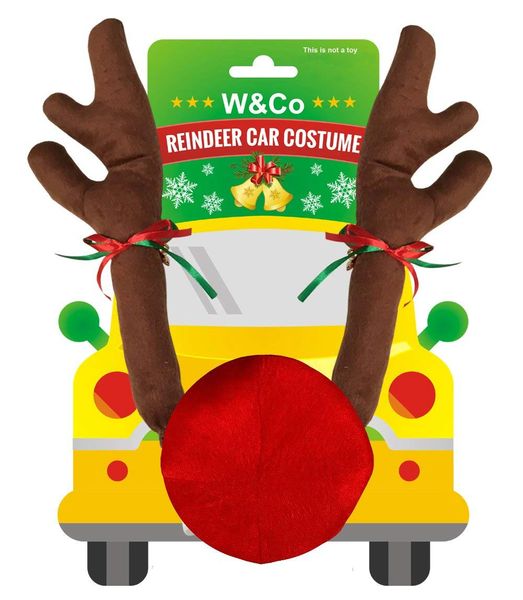 Win&Co Car Reindeer Christmas Costume Car Character Kit Party Accessory