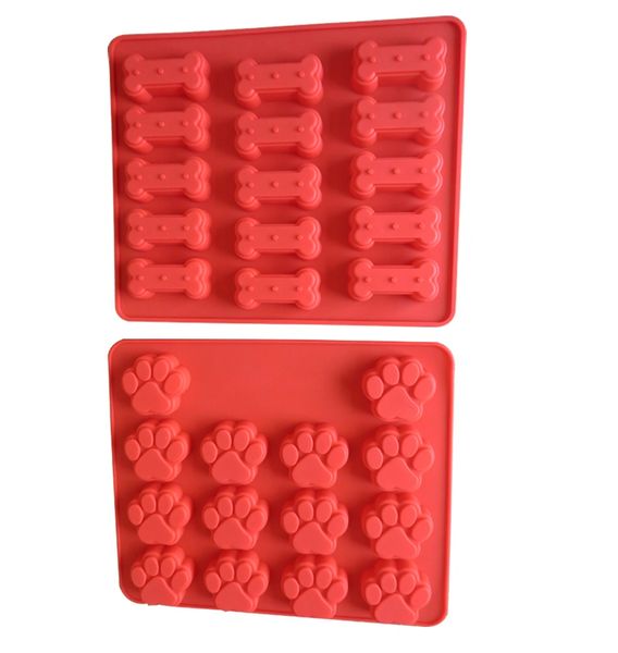 Win&Co Dinosaur Ice Trays Chocolate Molds and Food Grade Pure Silicone Set  of 2 Molds