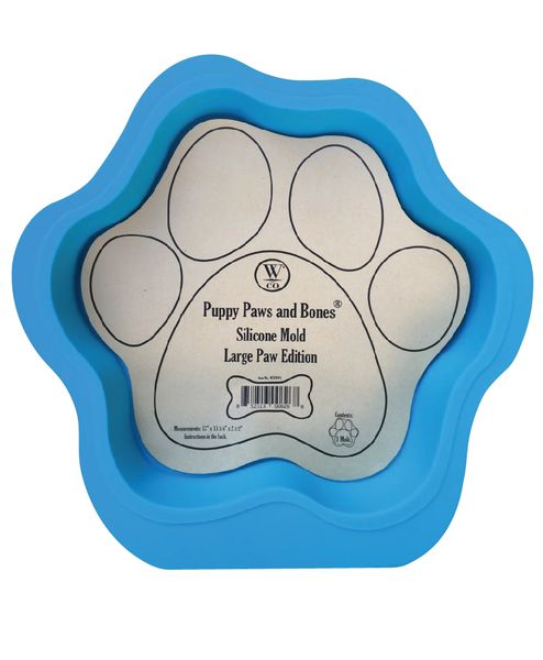 LE DOGUE Dog Paws & Bones Silicone Baking Molds with Recipe