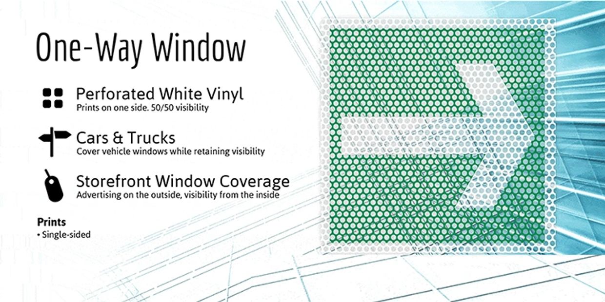 ROC Photographic Printing One Way Window Vinyl