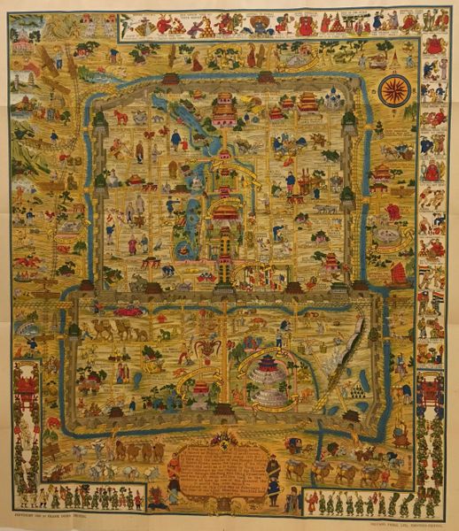 A Map and History of Peiping, formerly known as Peking; capital provinces, princedoms, and kingdoms since 1121 B.C. ...