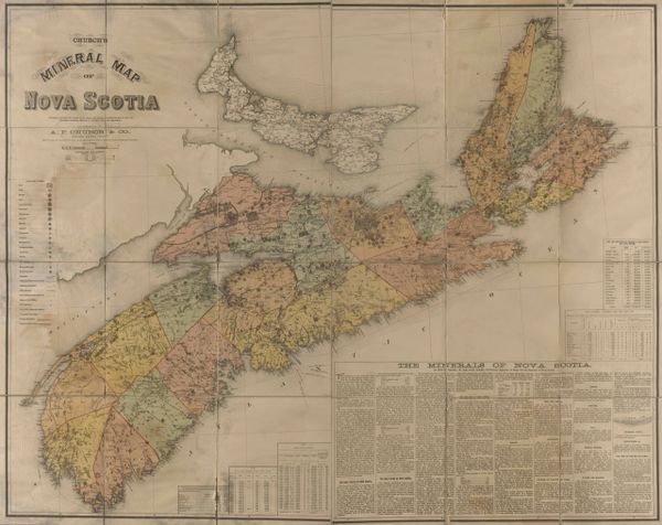 Church's Mineral Map of Nova Scotia.