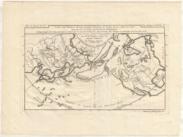 Carte des Terres Nouvellement Connues au Nord de la Mer du Sud tant du Coté de l'Asie que du Coté de l'Amérique...