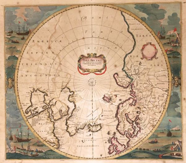 Poli Arctici et Circumiacentium Terrarum Descriptio Novissima.